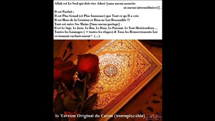 pour une bonne compréhension du coran et de la sunnah - islam 5-8  --- A-B (cf suite)