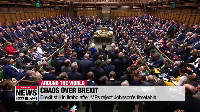 Brexit still in limbo after MPs reject Johnson's timetable