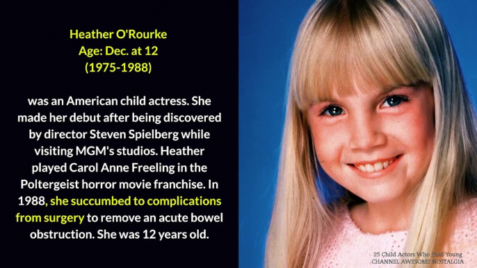 Child Actors Who Died Young