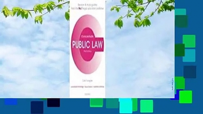 Full E-book  Public Law Concentrate  Best Sellers Rank : #3