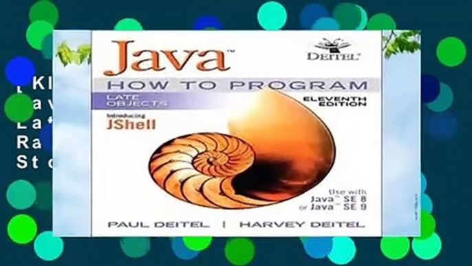 [KINDLE UNLIMITED] Java How To Program, Late Objects Best Sellers Rank : #5 Paid in Kindle Store