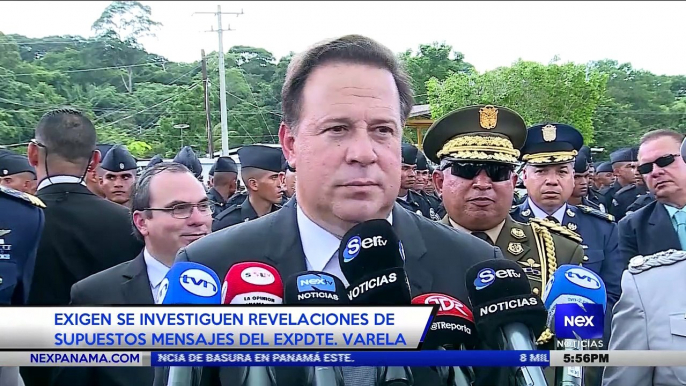 Exigen se investiguen revelaciones de supuestos mensajes del expresidente Varela - Nex Noticias