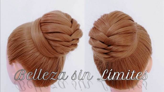 Peinado para Boda, Grado, Fiestas, Moños para niñas | Bun Hairstyle | Wedding Hairstyles