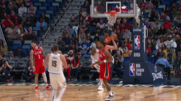 Jokic opens up Pelicans defence with behind-the-back pass