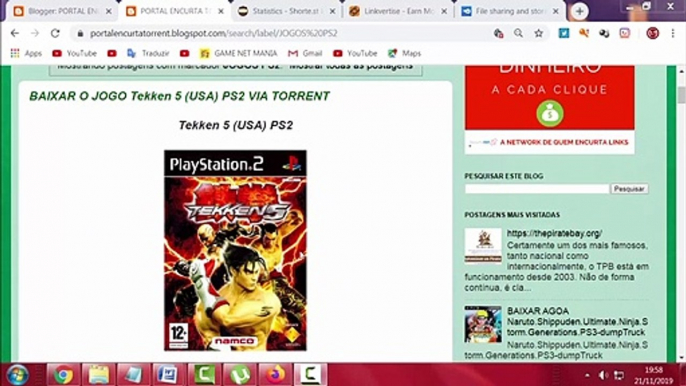 SAIBA como baixar o jogo tekken 5 de ps2 via torrent