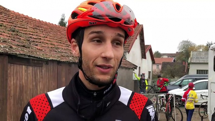 Cyclo-cross - La réaction de Vincent Sibille après sa victoire à Golbey
