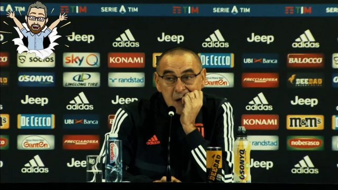 CONFERENZA STAMPA SARRI PRE ATALANTA JUVENTUS