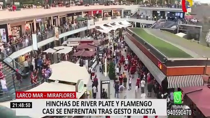 Hinchas de River y Flamengo protagonizaron enfrentamiento por gestos racistas