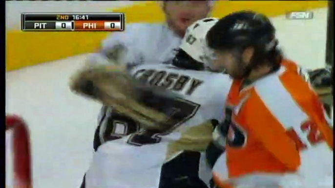 NHL 2009 Conference QF - Pittsburgh Penguins vs Philadelphia Flyers - Game #4 Highlights