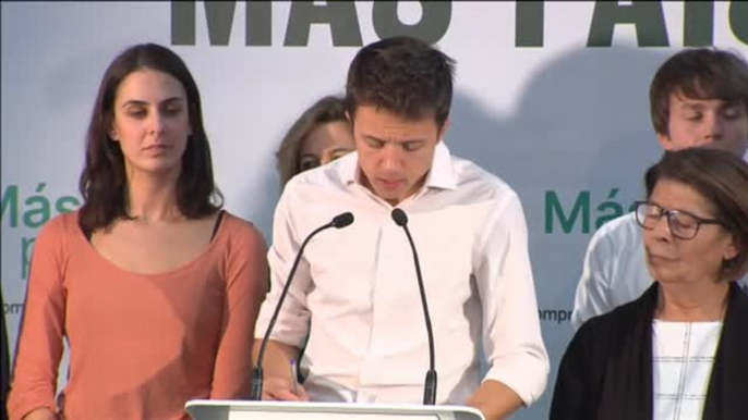 Errejón: "No podemos ir a terceras elecciones"