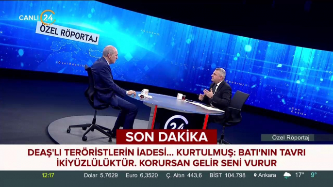 Numan Kurtulmuş 24 TV'de