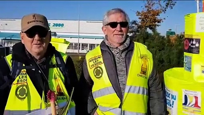 Les Gilets jaunes de Noidans-lès-Vesoul (70) célèbrent leur un an