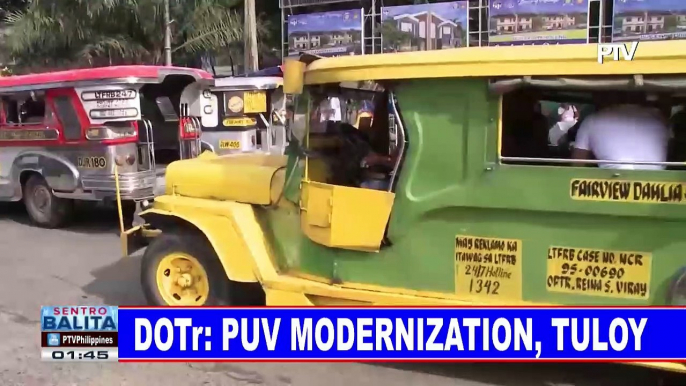 DOTr: PUV modernization, tuloy