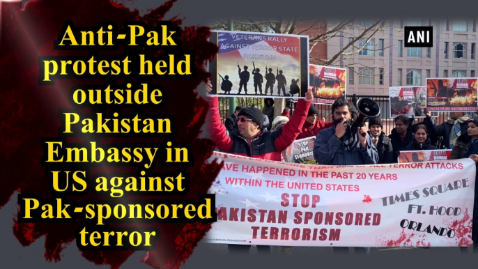 Anti-Pak protest held outside Pakistan Embassy in US against Pak-sponsored terror