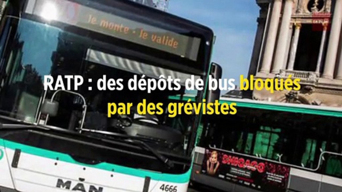 RATP : des dépôts de bus bloqués par des grévistes