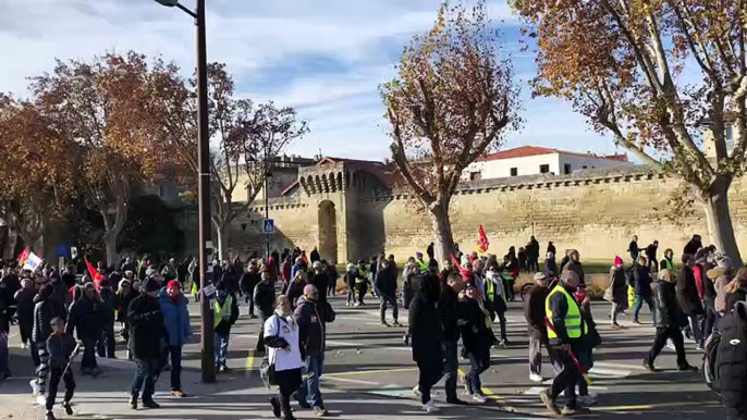 Manifestation contre la réforme des retraites à Avignon