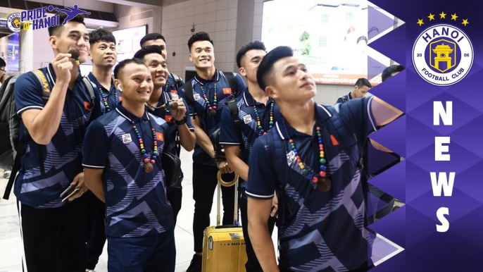 Tiến Dũng, Quang Hải, Văn Hậu... vui vẻ tại Philippines, sẵn sàng săn Vàng SEA Games 30 | HANOI FC