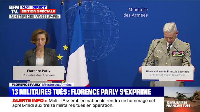 Florence Parly revient sur les circonstances de la mort des 13 soldats au Mali dans une collusion d'hélicoptères