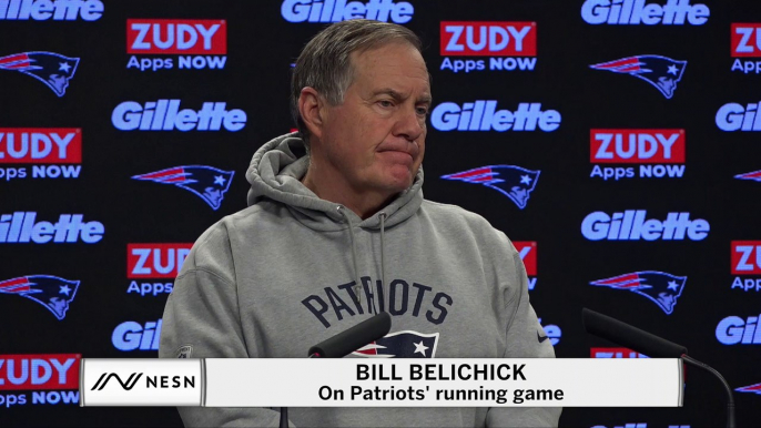 Bill Belichick Shrugs Off Question About Patriots' Running Game