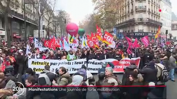 Résumé de la manifestation et de la première journée de grève le 5 décembre dans les rues de Paris