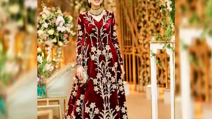 30+Latest Velvet Designer's Dresses | Velvet Kurti Designs | Velvet Fancy Party Wear Collection2020