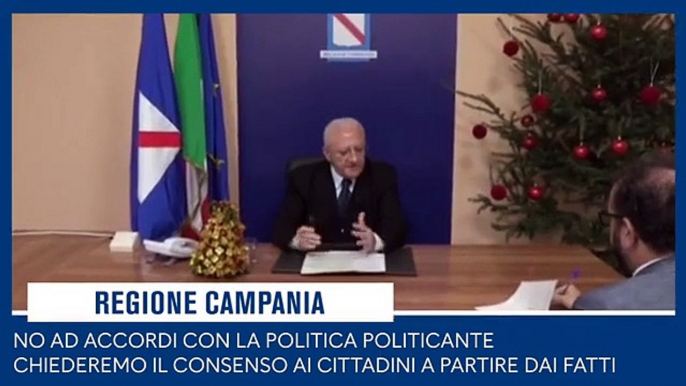 De Luca - Così ci presenteremo ai nostri concittadini alle prossime elezioni regionali (13.12.19)