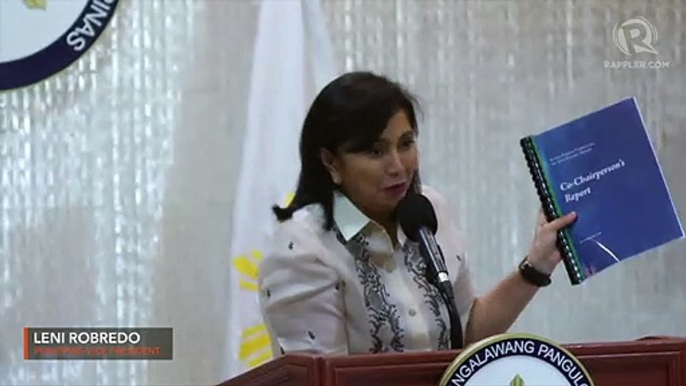 Robredo skips drug war briefing, urges help for quake victims instead