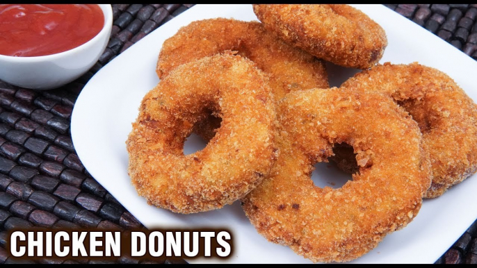 Crispy Chicken Donuts | Chicken Doughnuts | House Party Chicken Starter Recipe | Chicken Rings