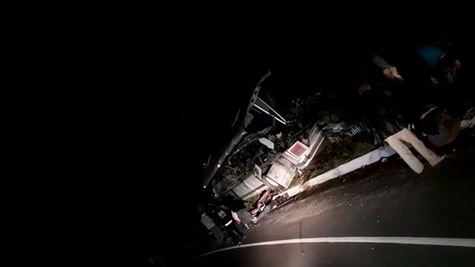 Dan a conocer nuevo vídeo del accidente en ruta al Atlántico de este viernes