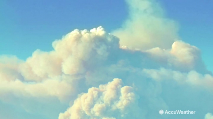 What are pyrocumulus clouds and how do they form?