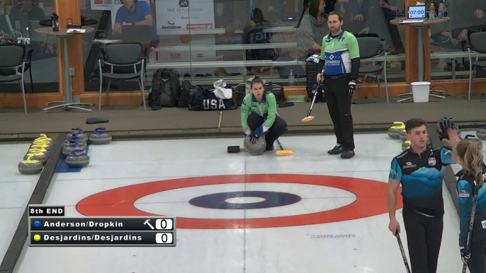 Qualico Mixed Doubles Anderson/Dropkin (USA) vs Desjardins/Desjardins (CAN)