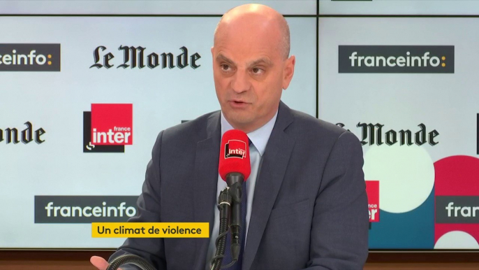 Jean-Michel Blanquer, ministre de l'Éducation nationale : "Il y a des gens extrêmement radicalisés, qui ont une stratégie, des ennemis de la démocratie. Regardez comme leurs techniques marchent, puisque nous sommes en train d'en parler."