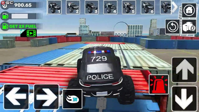 Police Truck Driver Simulator - 4x4 Police Monster Truck in City - Android GamePlay