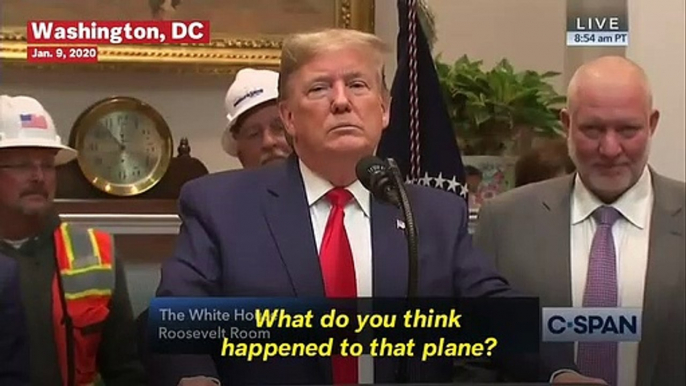 Trump On Plane Crash In Iran: 'I Have My Suspicions'