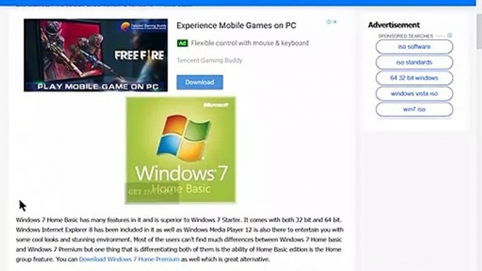 windows 7 home basic 32 bit 64 bit iso Download