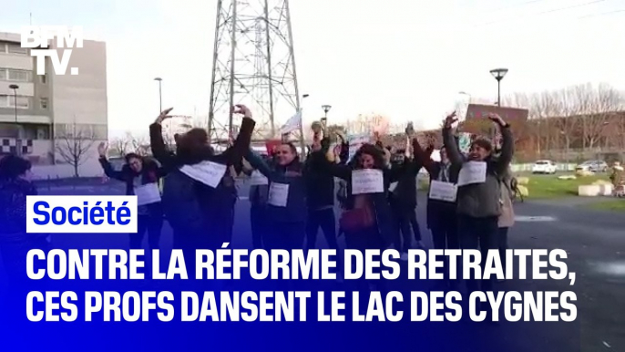 Ces enseignants grévistes dansent Le Lac des cygnes contre la réforme des retraites