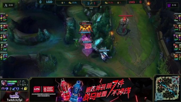 LGD vs LNG Highlights ALL GAMES   LPL Spring 2020 W1D1   LGD Gaming vs LNG Esports