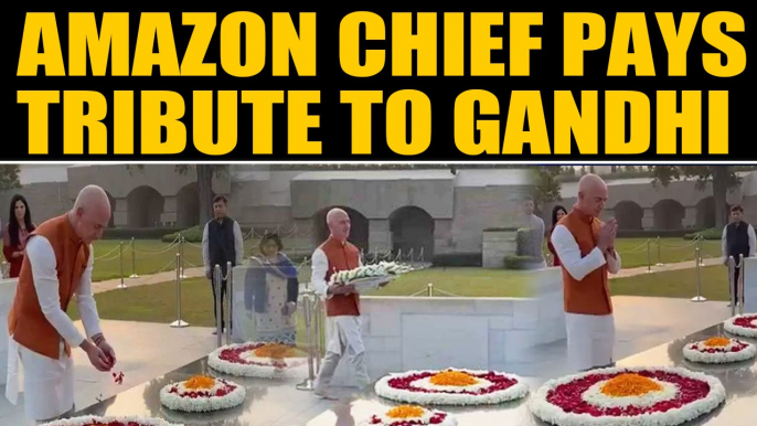 Amazon Chief Jeff Bezos on a 3-day India visit, pays tribute at Rajghat | OneIndia News