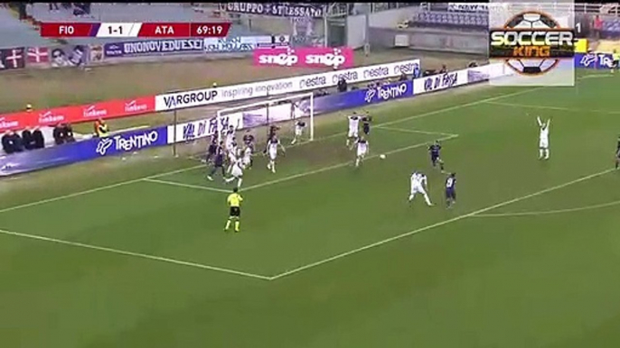 Pezzella G. RED CARD (Diving) HD - Fiorentina 1 -1 Atalanta