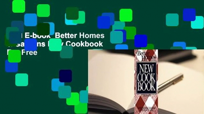 Full E-book  Better Homes & Gardens New Cookbook  For Free