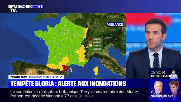 Story 2 : Tempête Gloria: l'Aude et les Pyrénées-Orientales en alerte rouge inondation - 22/01