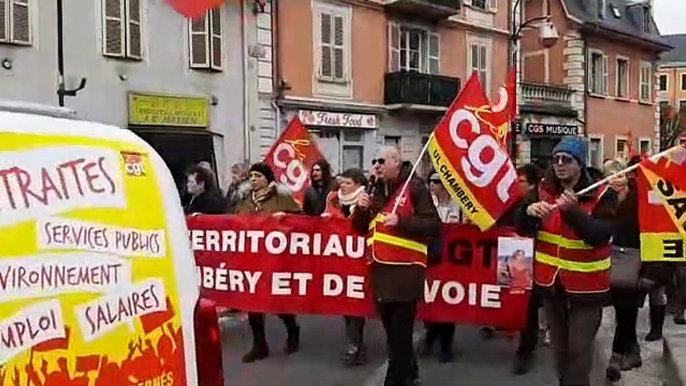 Nouvelle journée de manifestation contre la réforme des retraites à Chambéry