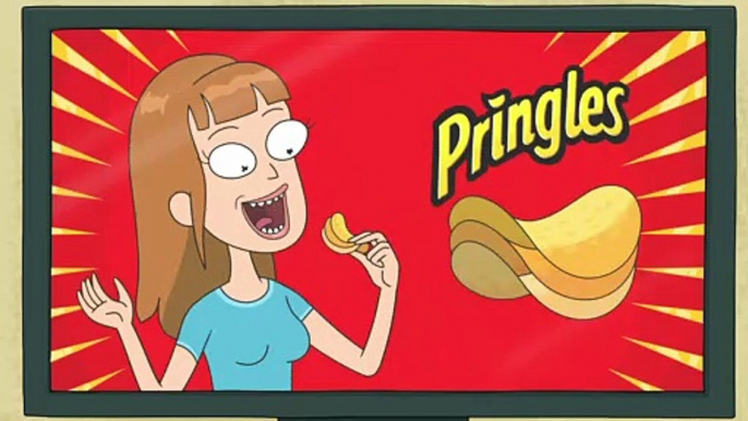 Rick et Morty assurent la promo des Pringles dans une pub du Super Bowl !