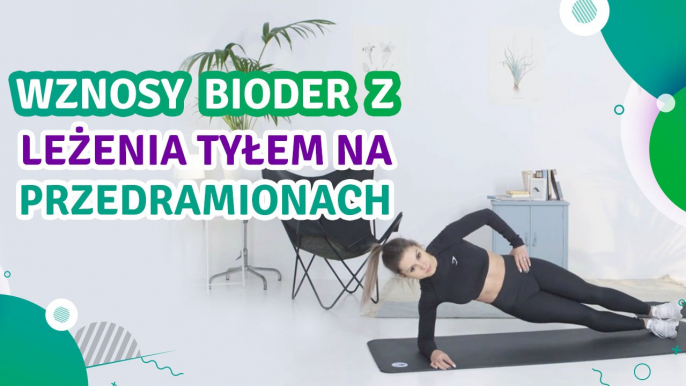 Wznosy bioder z leżenia tyłem na przedramionach - Jesteś Fit