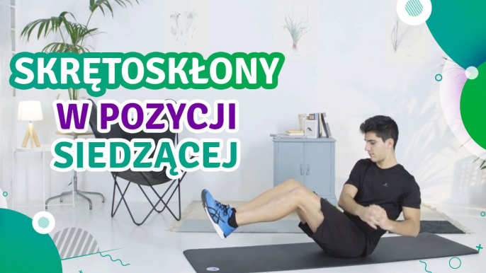 Skrętoskłony w pozycji siedzącej - Jesteś Fit