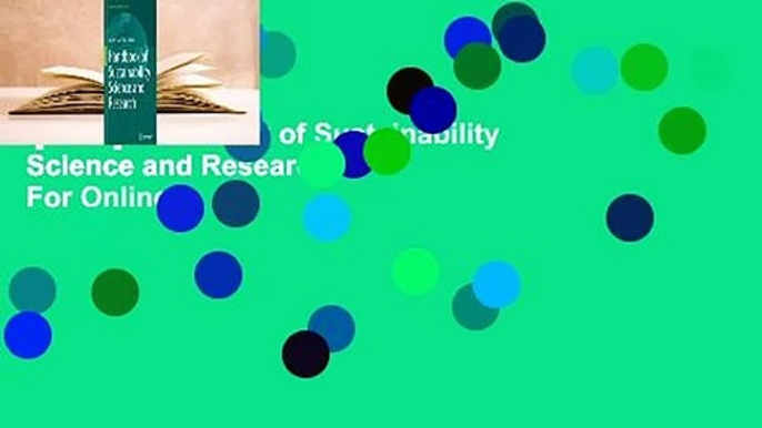 [Read] Handbook of Sustainability Science and Research  For Online