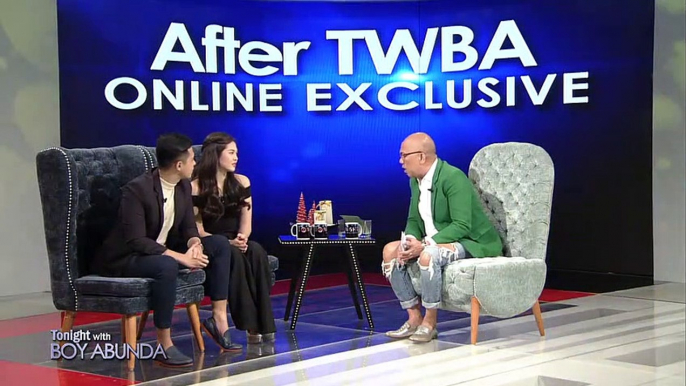 After TWBA with Marlo Mortel and Janella Salvador