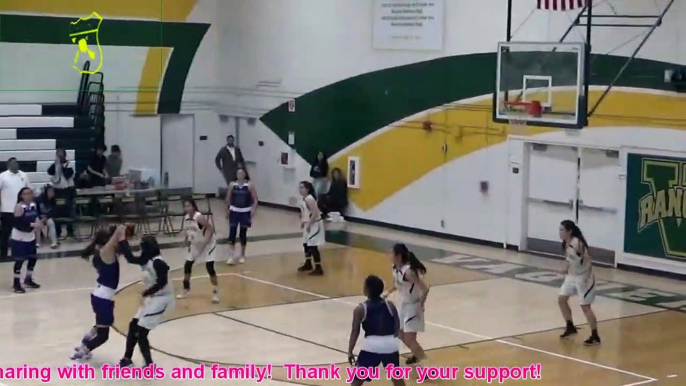 Santiago Cavaliers vs Rancho Alamitos Vaqueros 1-29-20 Girls Basketball Highlights