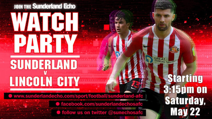 League One play-off semi-final first leg: Lincoln City v Sunderland - Watch Party