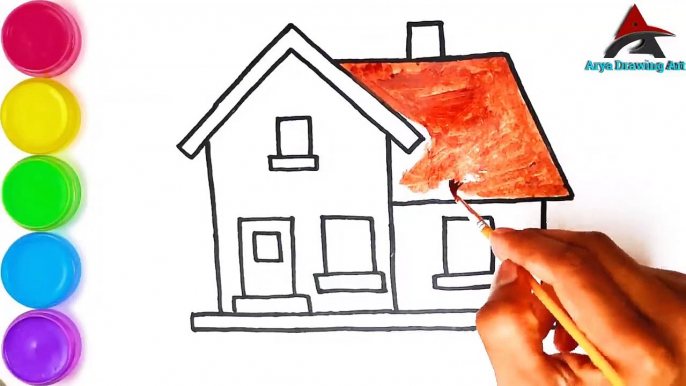 Drawing House | How To Draw A Cut House Drawing Easy Step By Step Drawing For Beginners.By Arya Art.